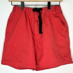 Vintage 90s Alpine Design Shorts Sz S 100% Cotton Red Hiking Gorpcore Indie